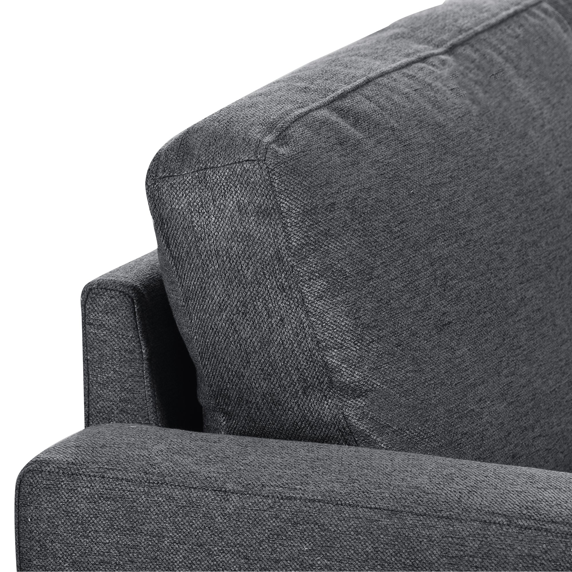 Modern Large Upholstered  U-Shape Sectional Sofa, Extra Wide Chaise Lounge Couch - Grey