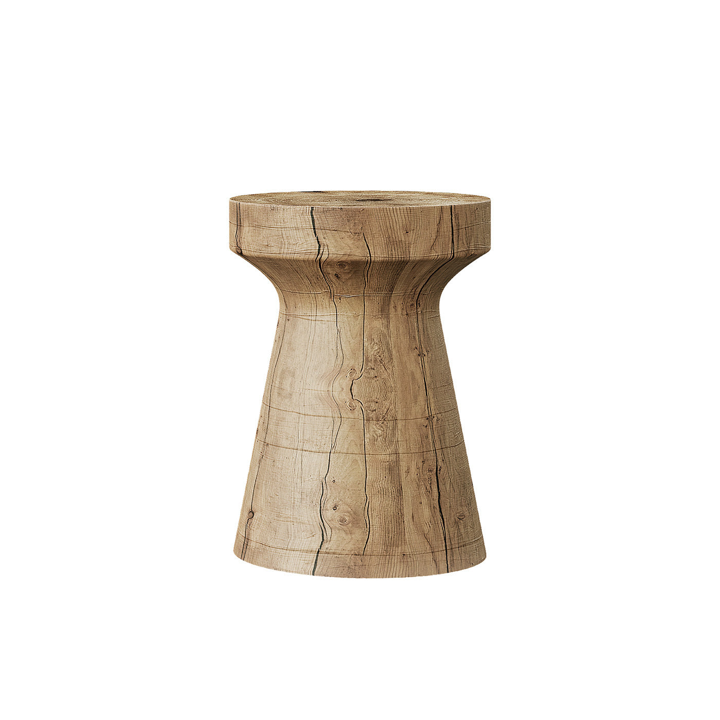 The Rook Rustic Side Table - Wood Pine