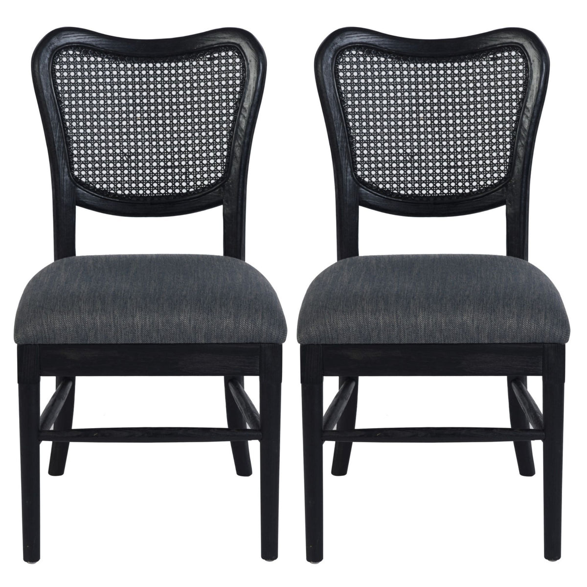 Rattan back chairs