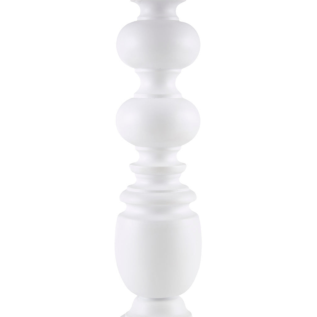 Astoria Resin Buffet Table Lamp - White