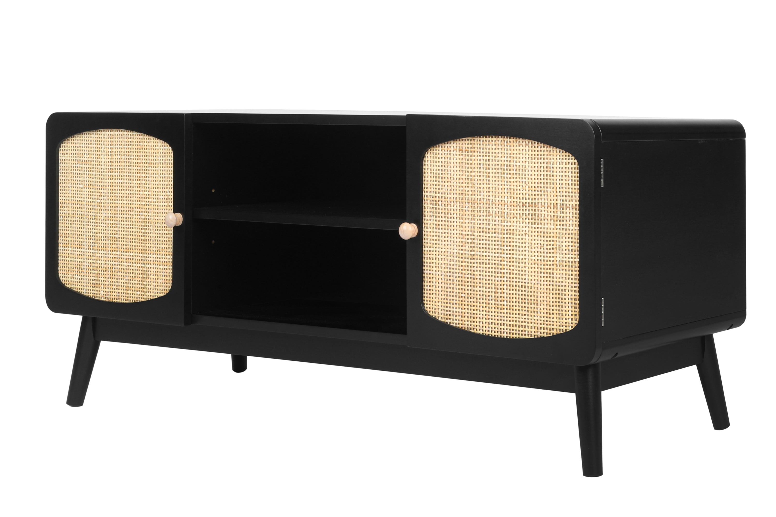 Black TV Console