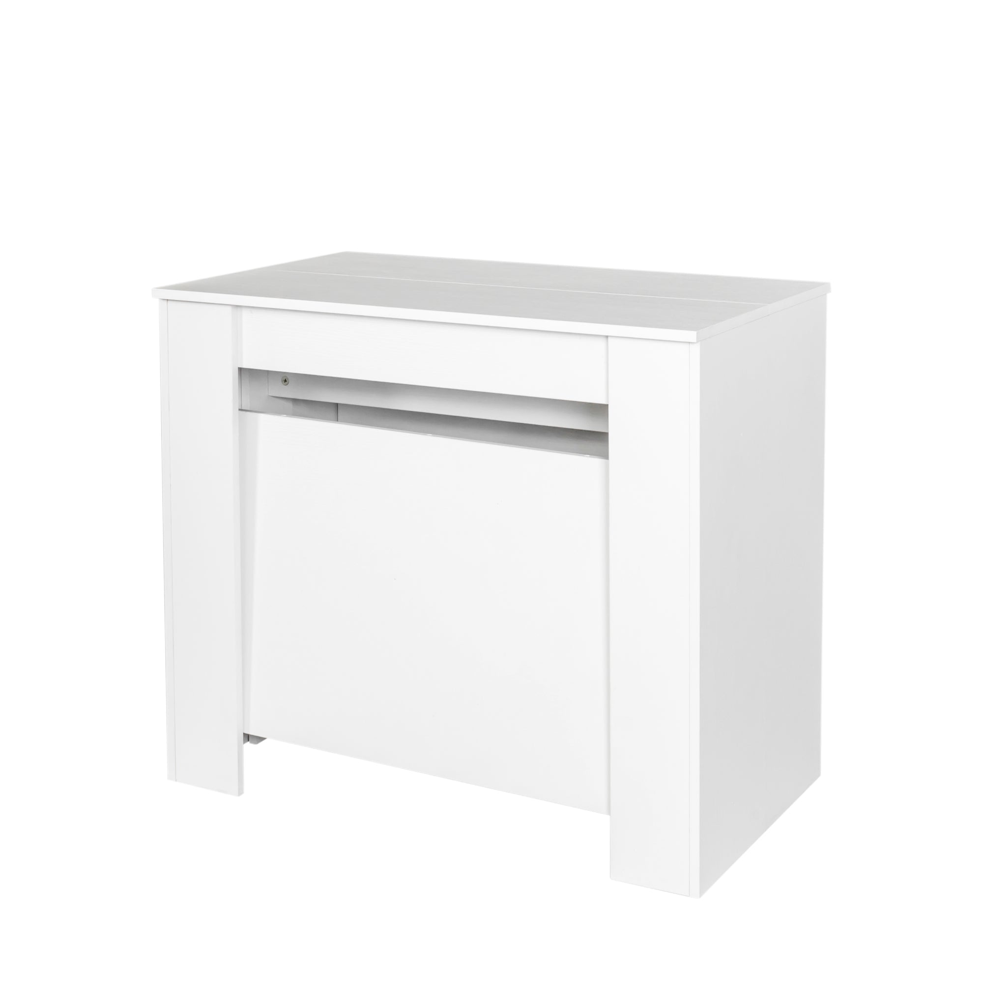 Multifunctional extendable console table - White