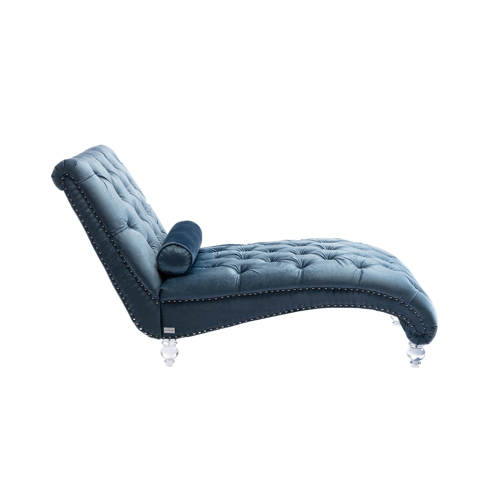 Light Blue Velvet Sofa Chair
