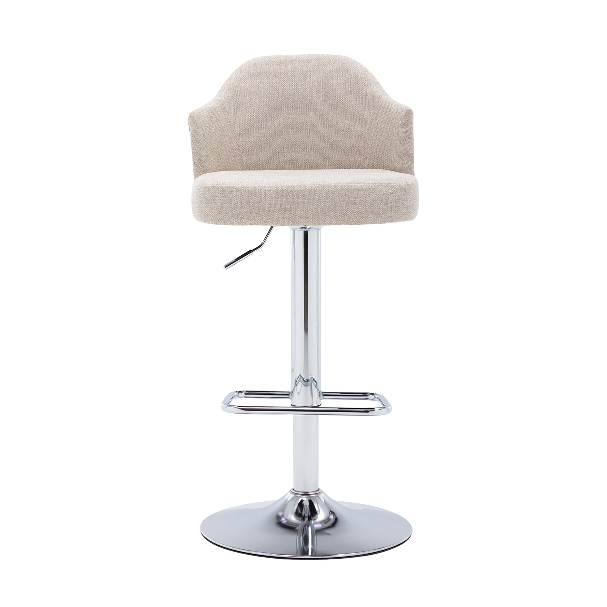 Counter Swivel Bar Stools Adjustable (Set of 2) - Beige