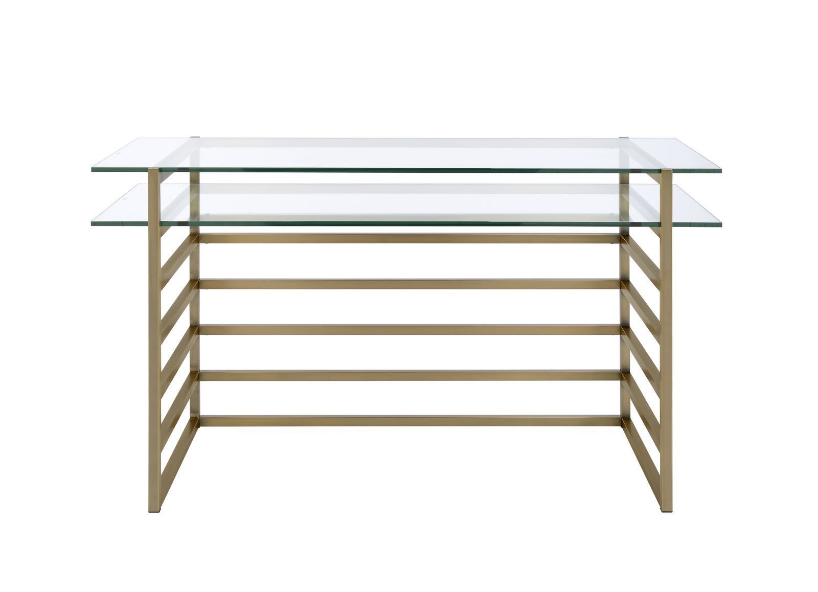 Antique Gold & Clear Glass