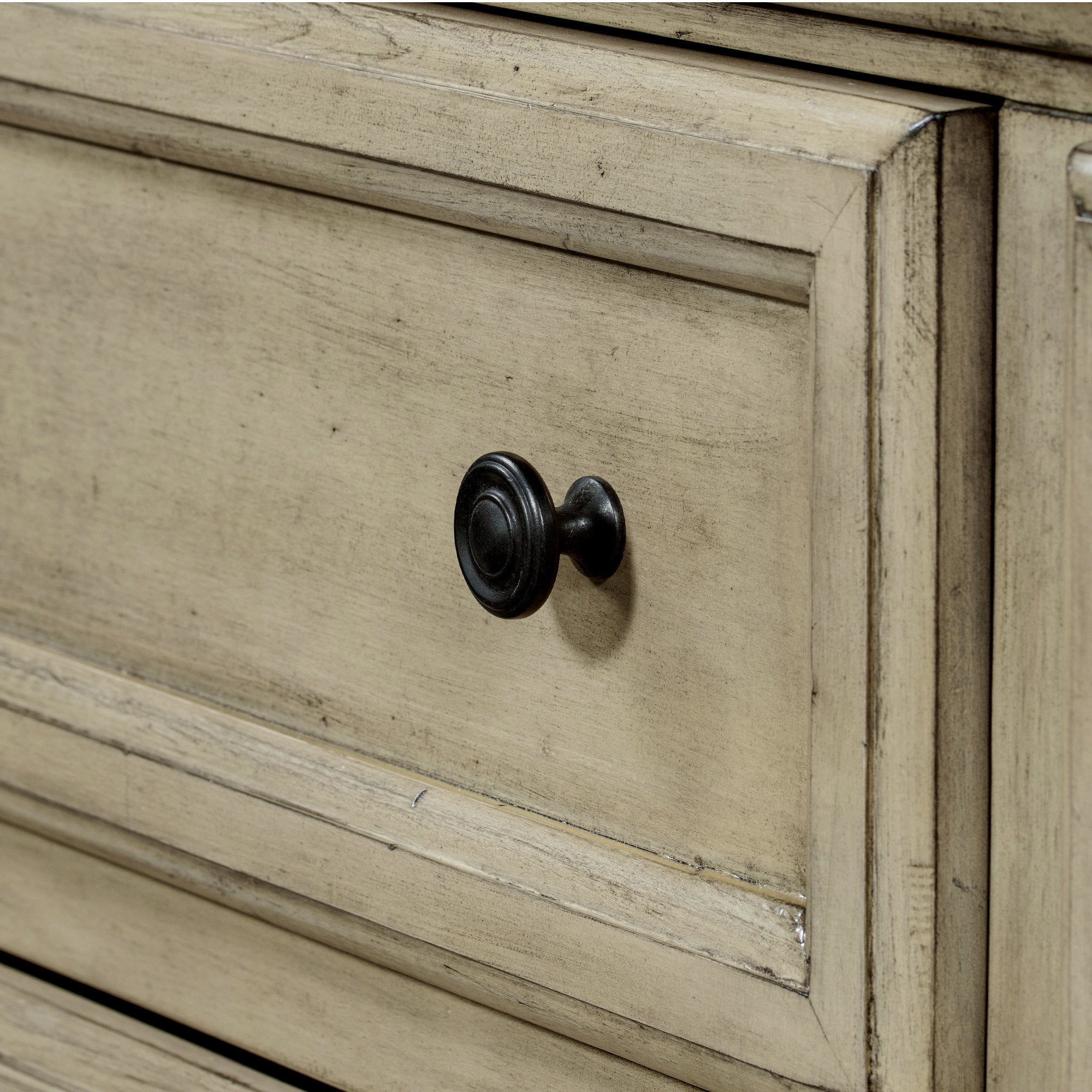 Solid Wood Seven-Drawer Dresser for Nursery, Kid’s Room, Bedroom - Stone Gray