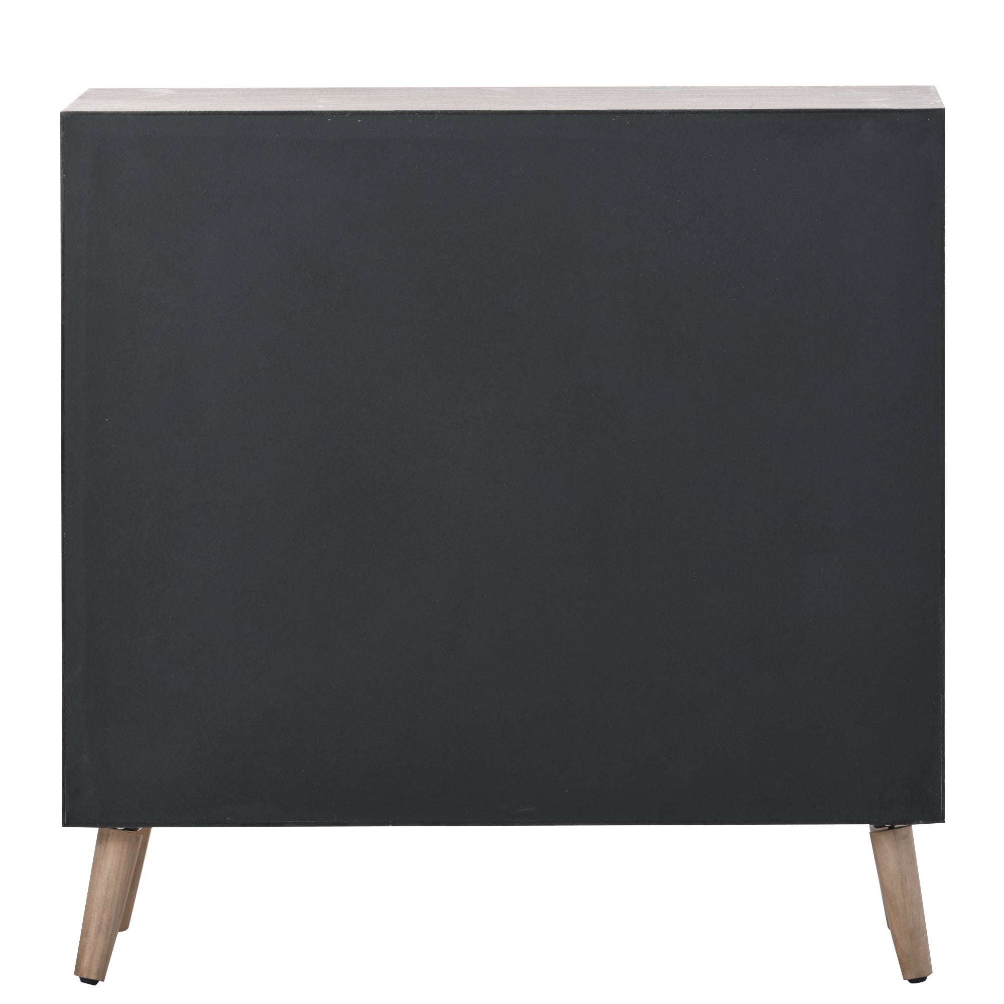 Accent Storage Cabinet with 8 Drawers, Modern Decorative Cabinet with Wood Frame and Colorful Pattern