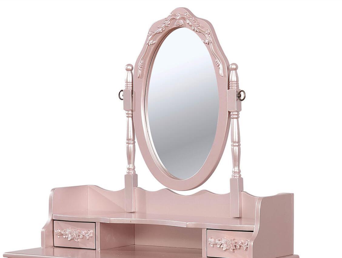 Rose Gold Princess Vanity w/ Stool