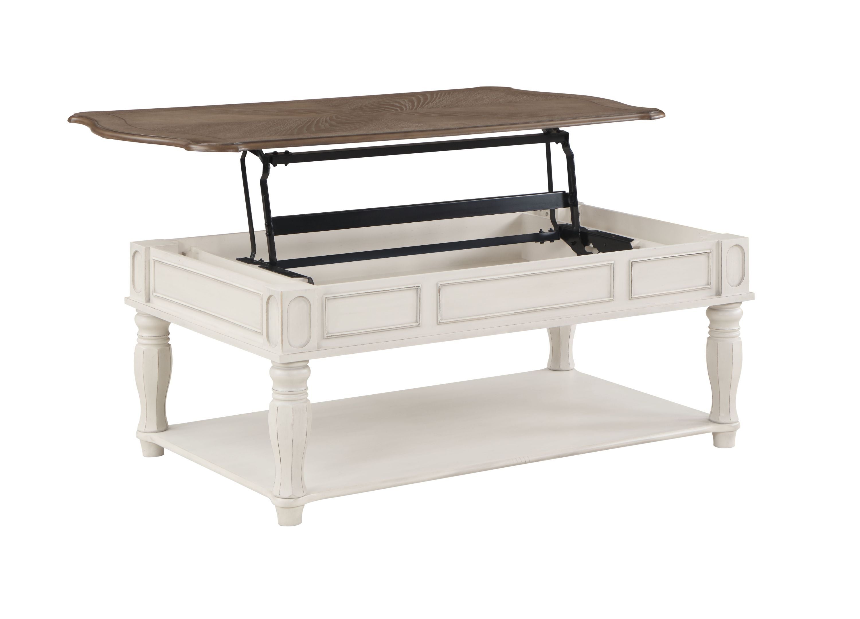 Farmhouse Oak & Antique White Coffee Table