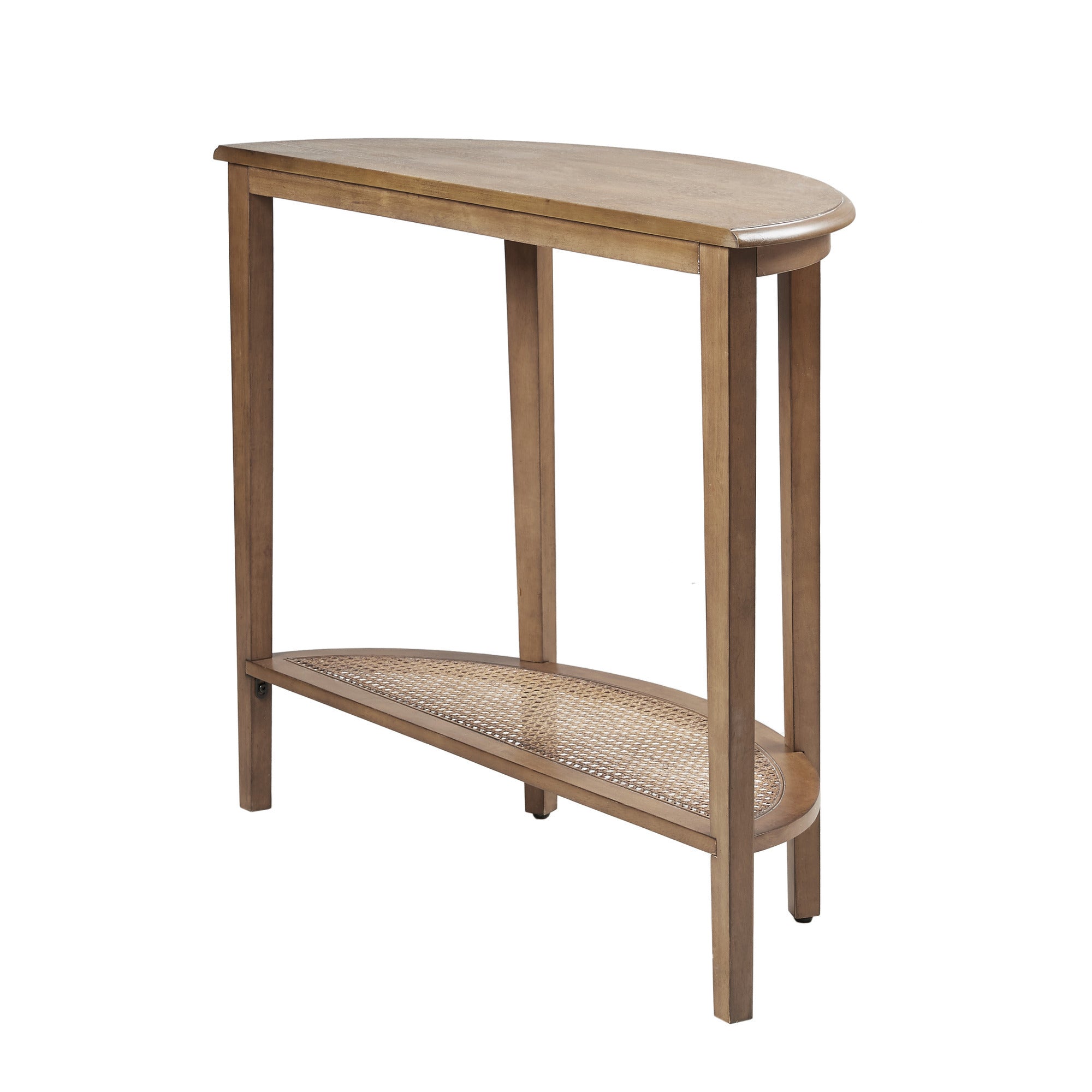 Rhodes Half Moon Console Table - Brown
