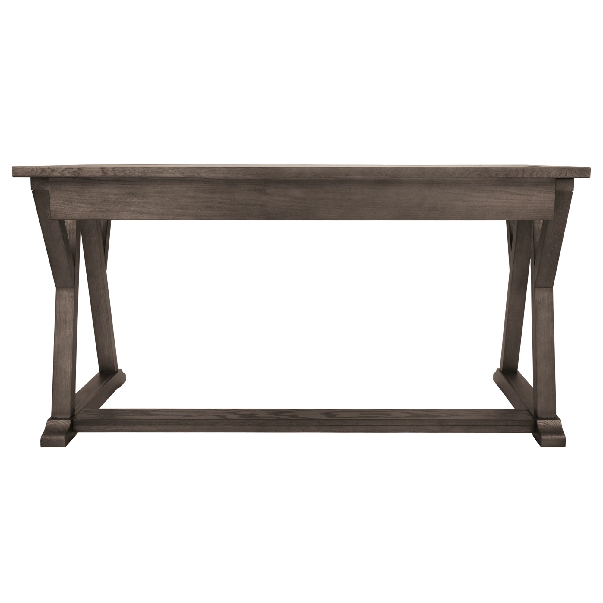 Rustic 60" Casual Home Office Desk - Brown Gray