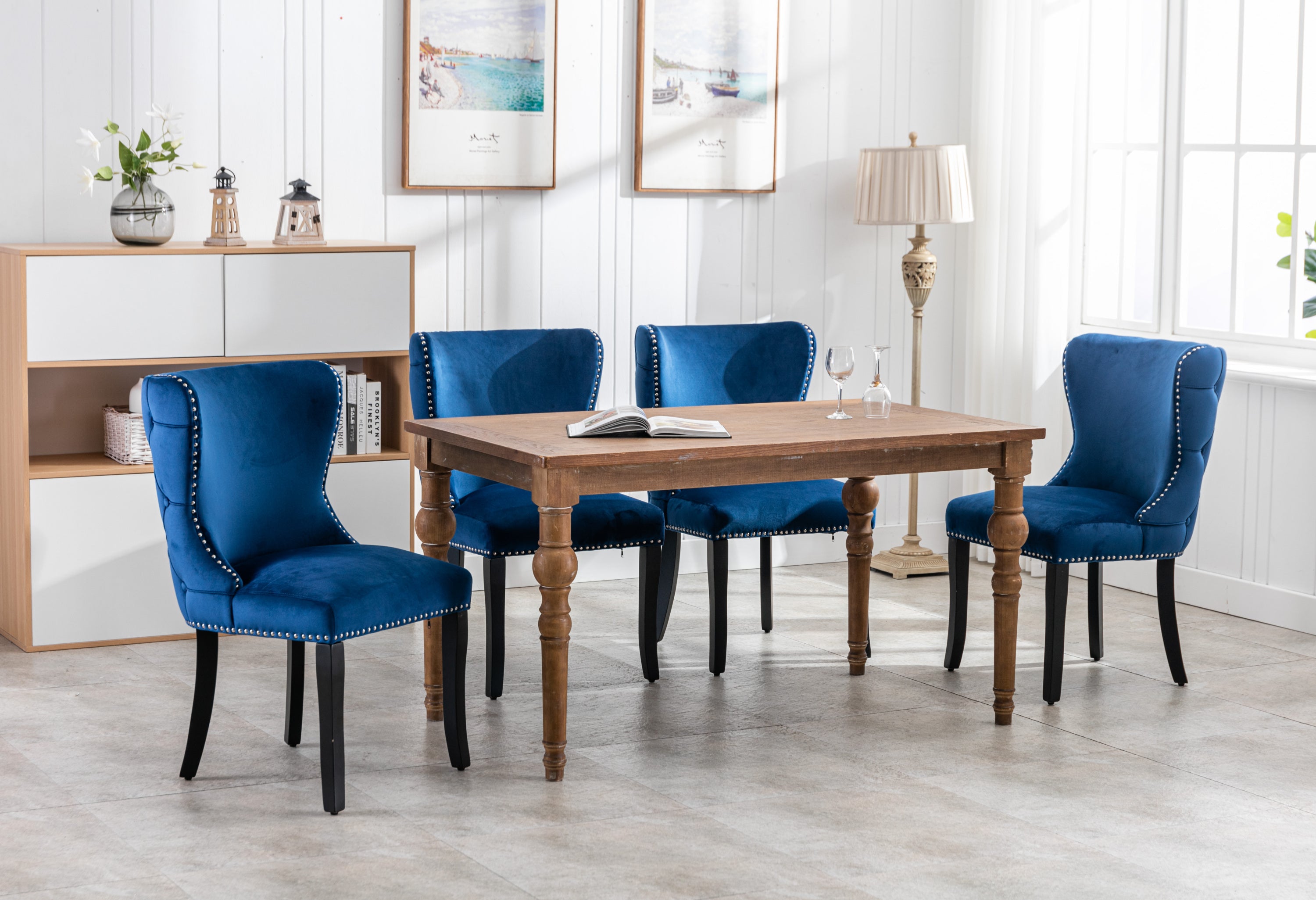 Wing-back Dining Chair