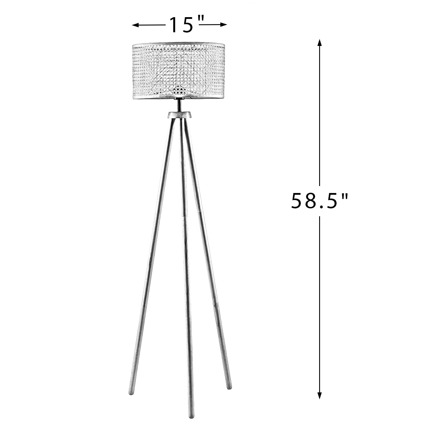 Sulawesi Rattan 58.5" Floor Lamp - Natural