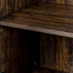 Espresso Cabinet with 4 Doors and 4 open shelves
