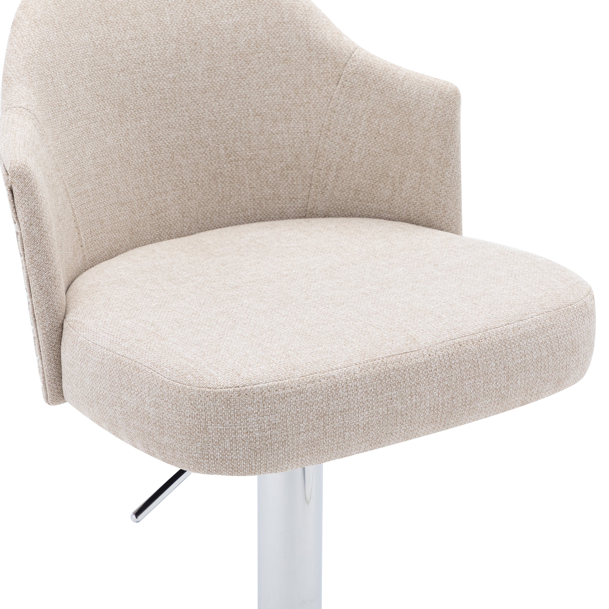 Counter Swivel Bar Stools Adjustable (Set of 2) - Beige