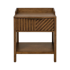 Sunset Cliff 1-Drawer Nightstand with Shelf