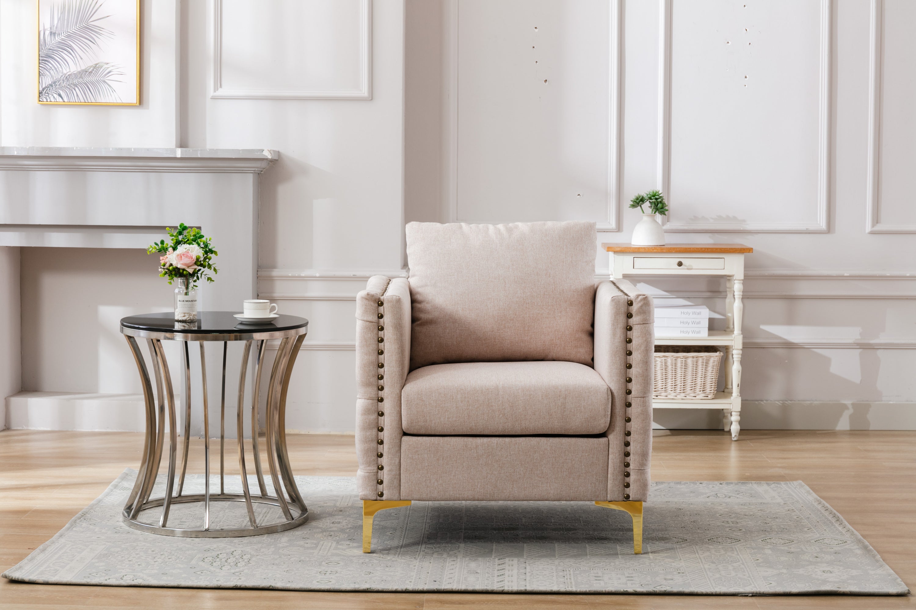 Tufted Button Accent Chair Club Chair