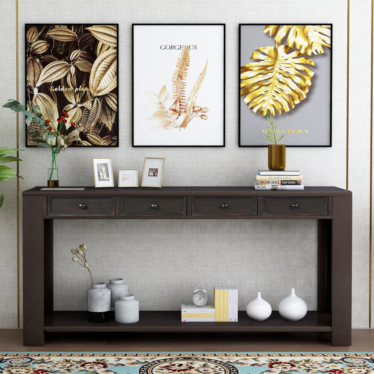 console table black