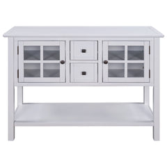 MAICOSY 45" Modern Console Table Wooden Cabinets Drawers Hallway Entryway Shelf