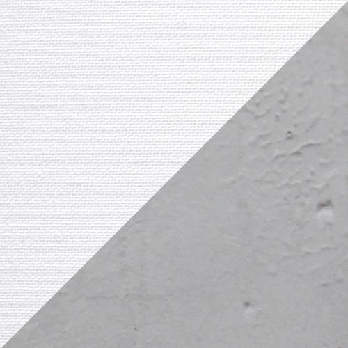 Textured Cement Base Table Lamp with Long White Fabric Drum Shade