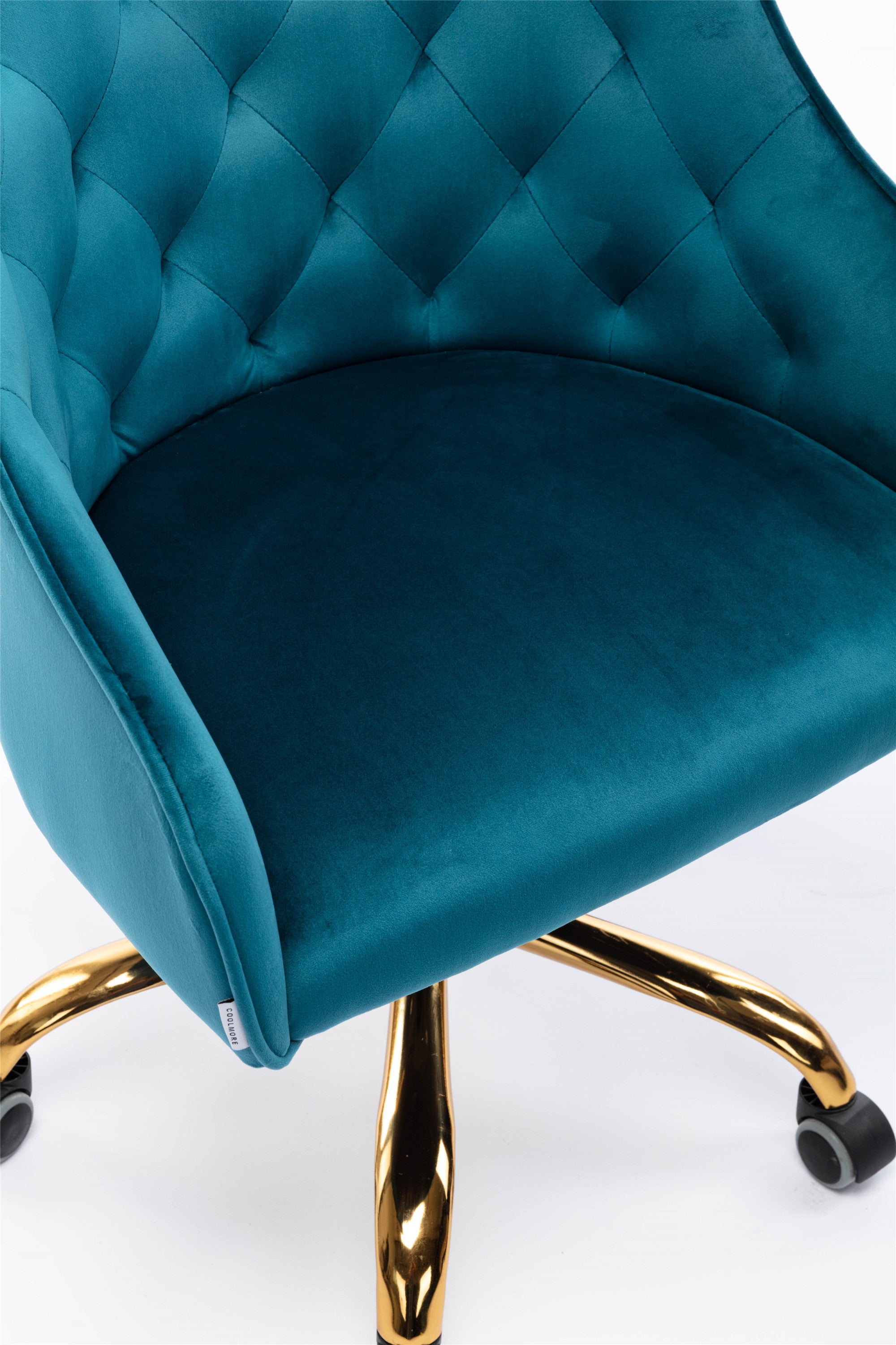Modern Swivel Shell Chair - Teal