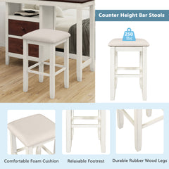 Rustic Counter Height Dining Set