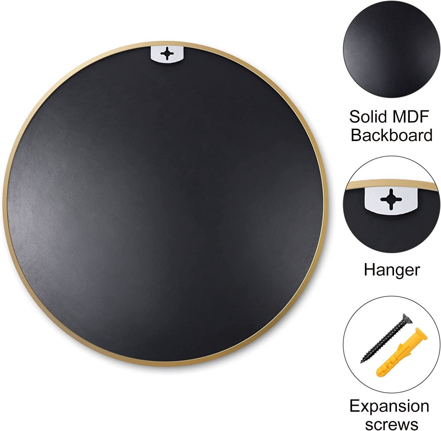 Gold Round Wall Mirror 20 Inch