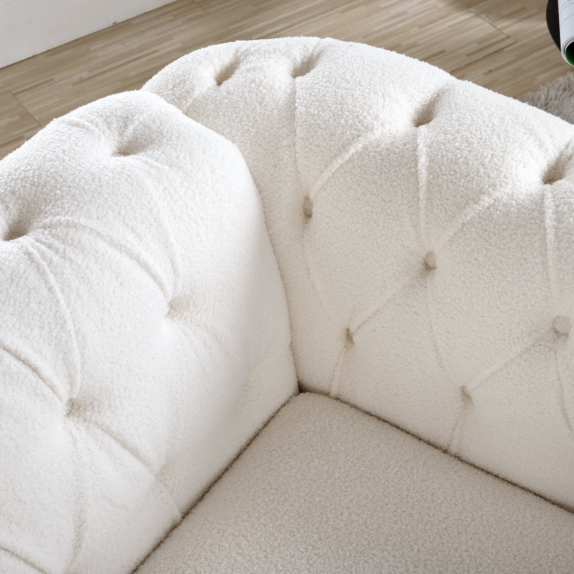1 Seater Sofa For Living Room - White