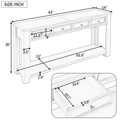 Console table with drawers