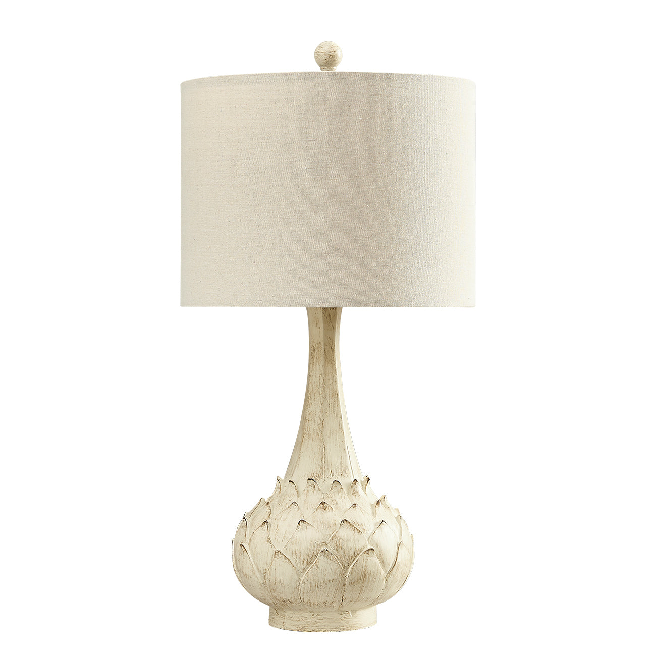 Leaf Resin Table Lamp - Beige