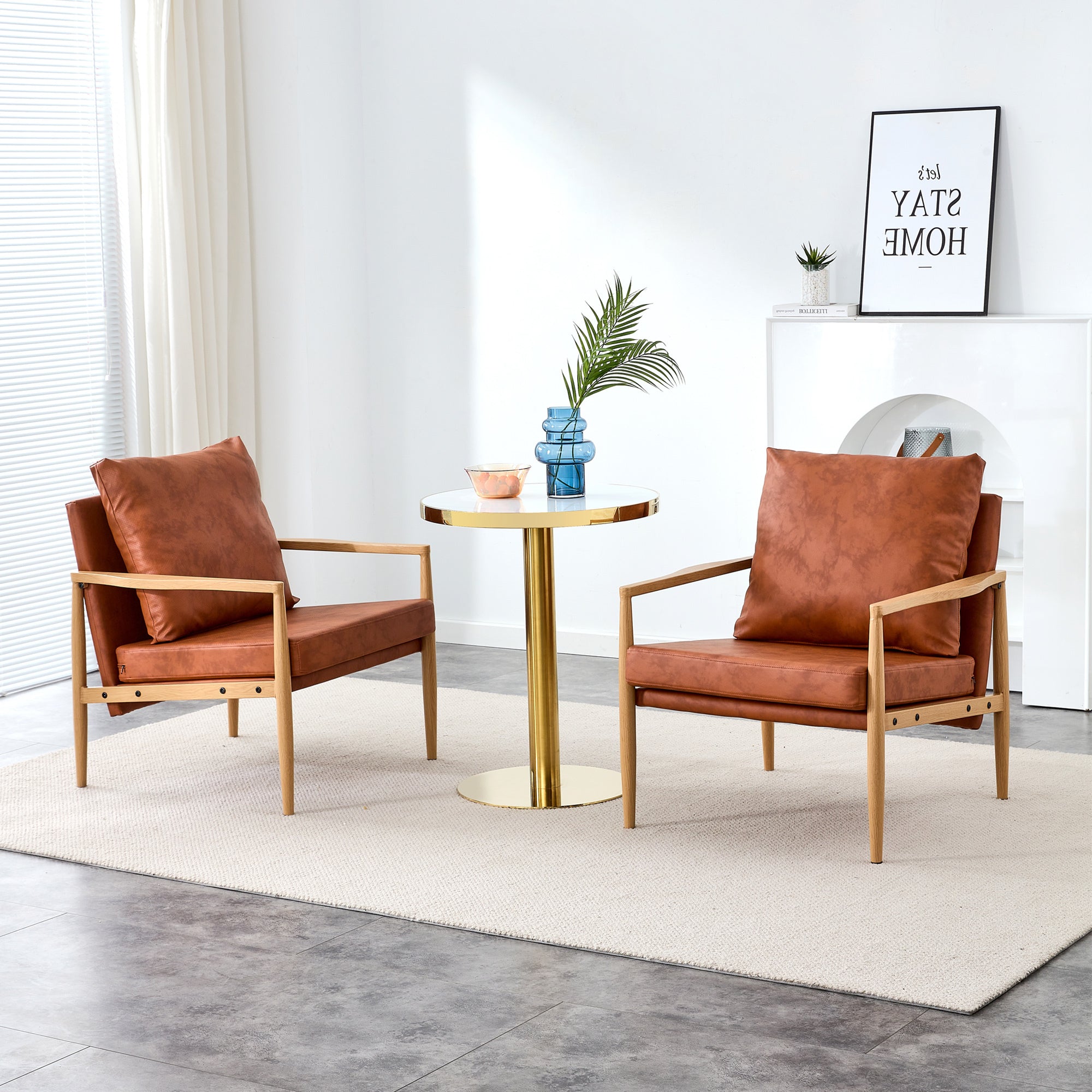 Modern Accent Arm Chair - Brown