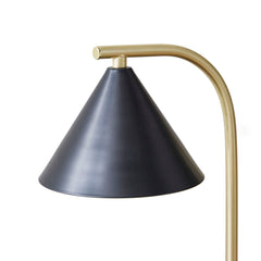 Bower 2-Light Metal Table Lamp with Chimney Shades - Black