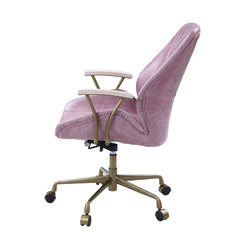 Vintage Office Chair, Top Grain Leather - Pink