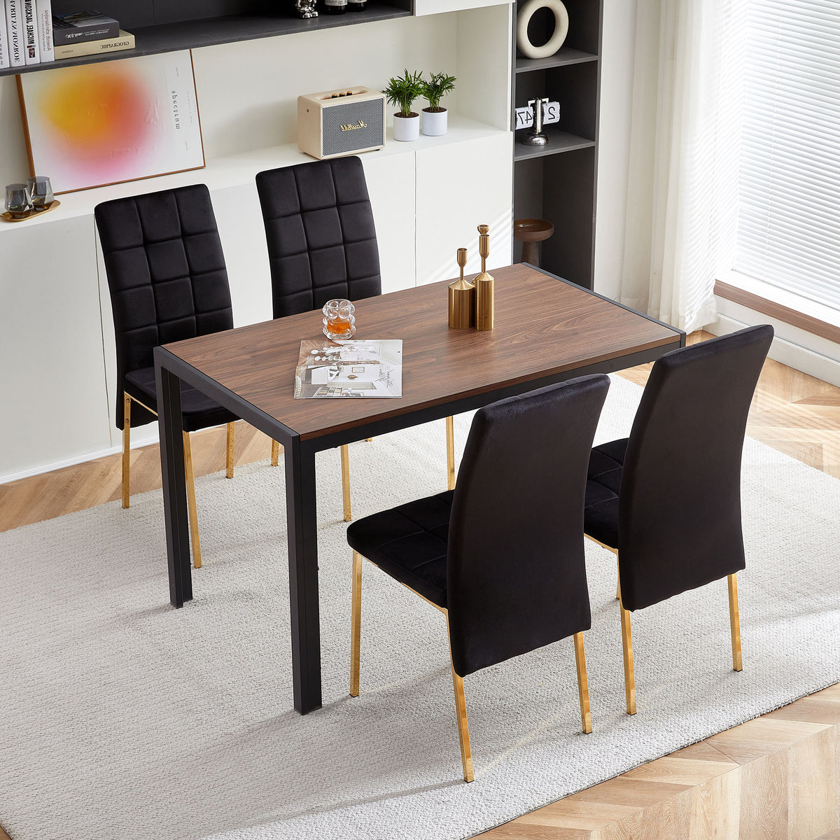 Black Velvet Chair