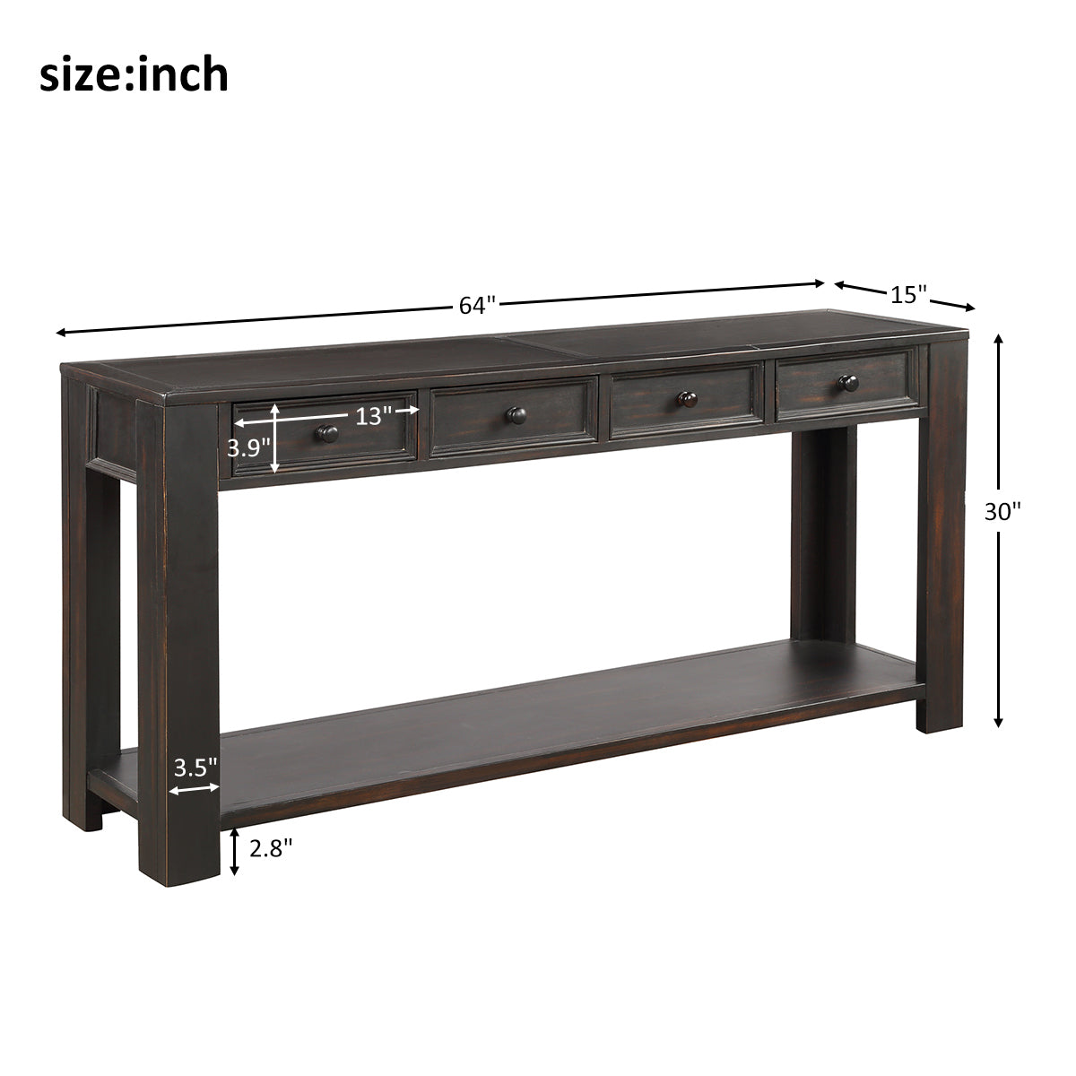 console table black