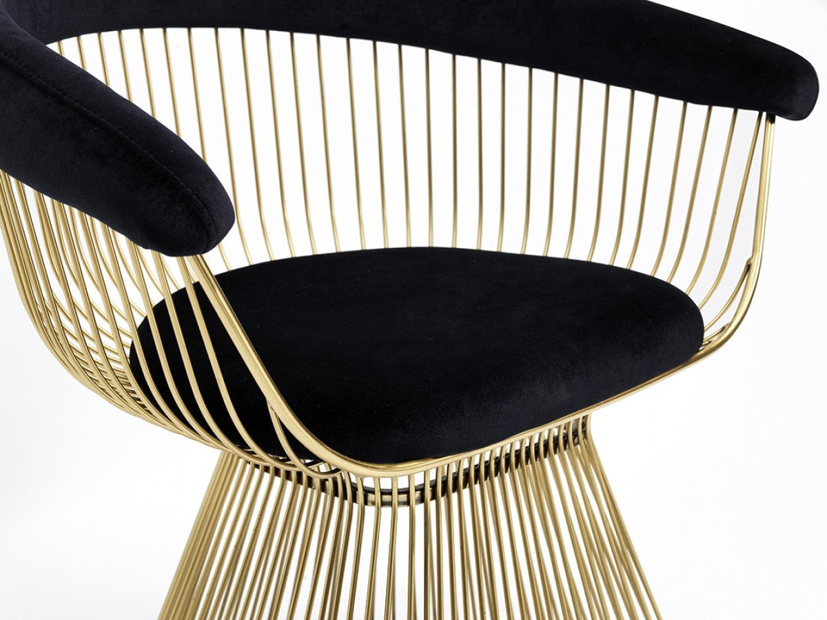 Black Velvet Chair