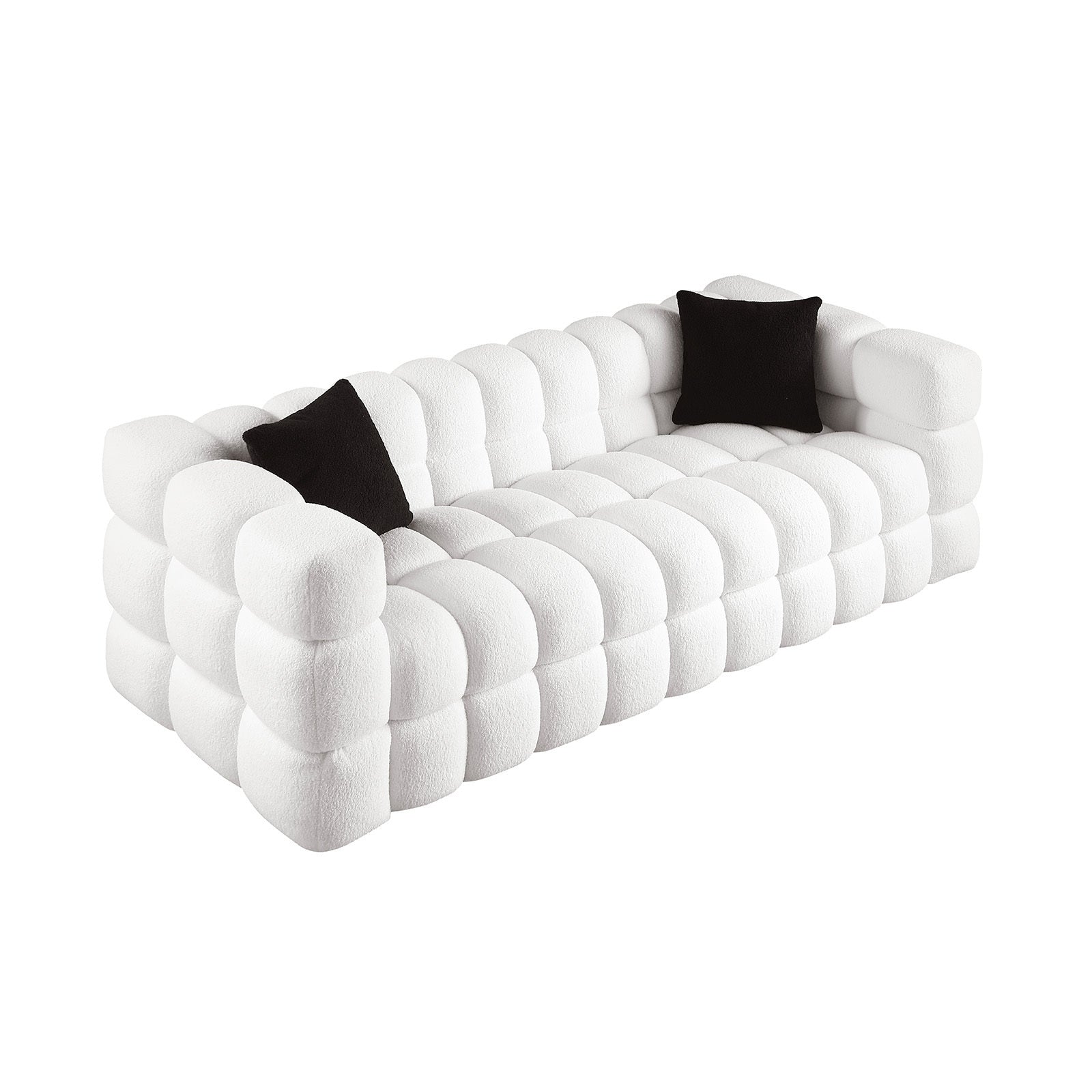 Marshmallow Sofa Boucle 3 seater - White