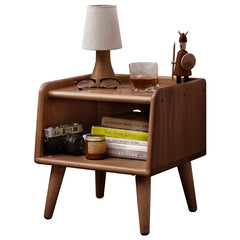Solid Wood Bedside Nightstand European Style