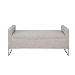 Crawford Storage Bench - Grey