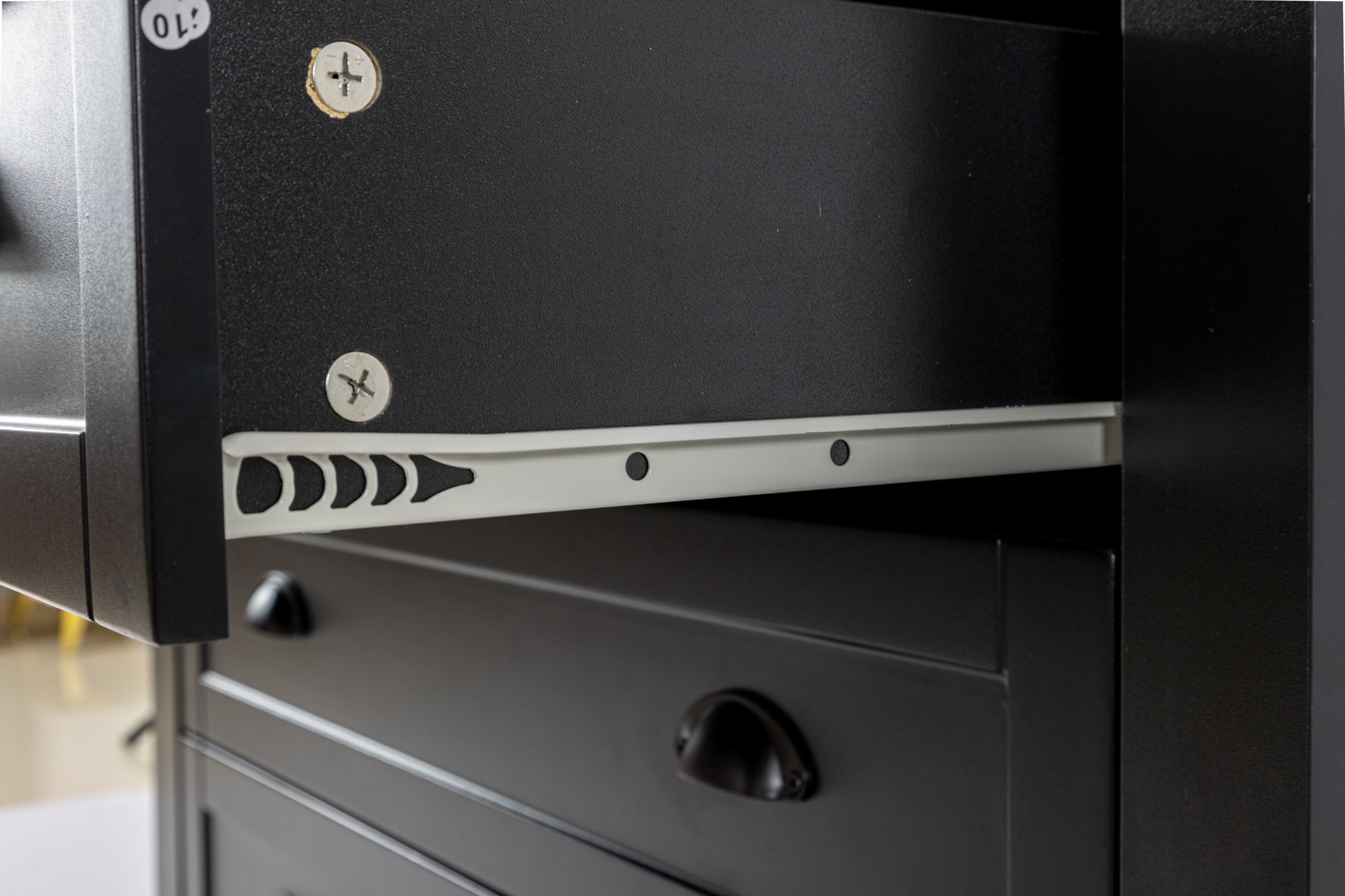 Retro Classic Style 6 Drawer - Black