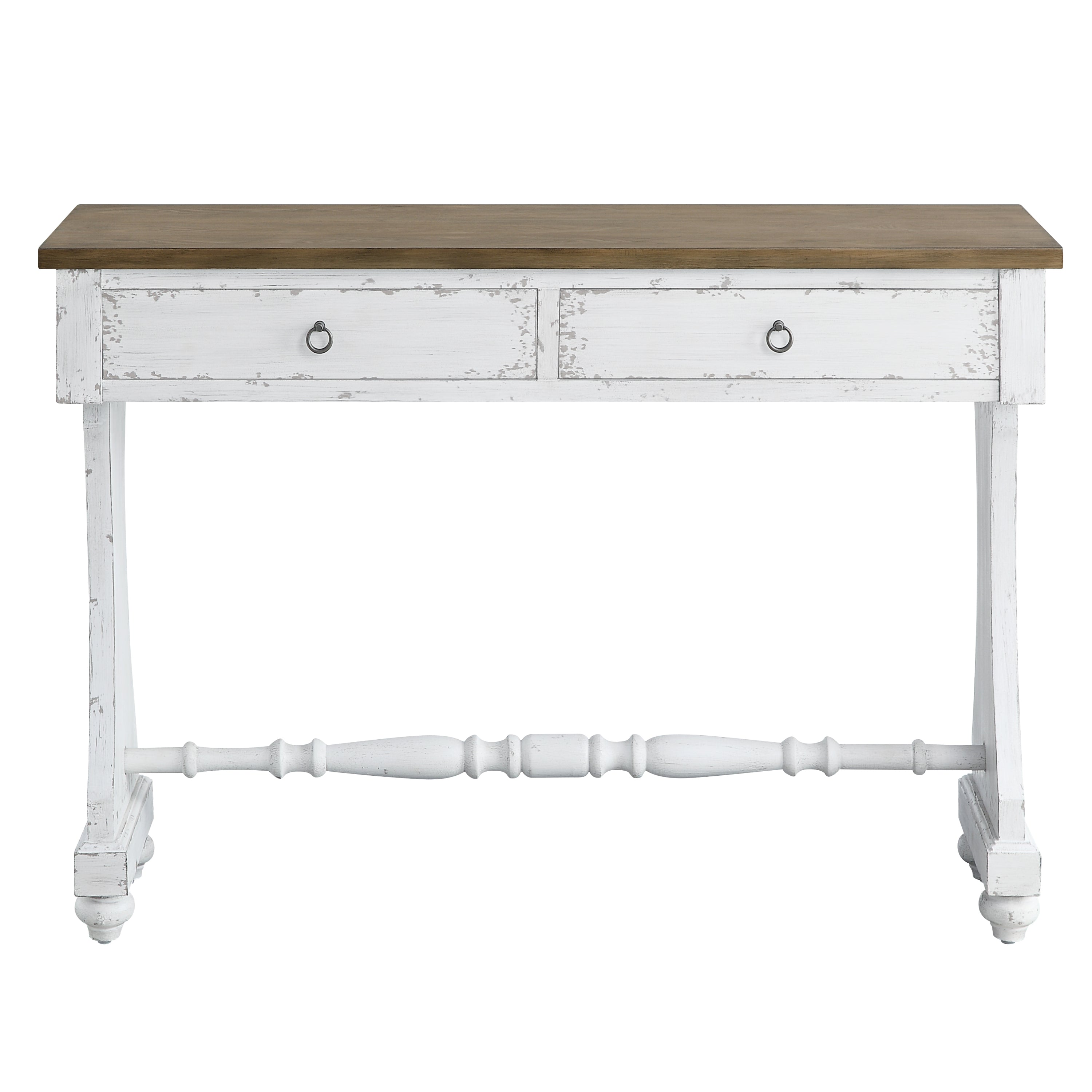 Antique white console table farmhouse style