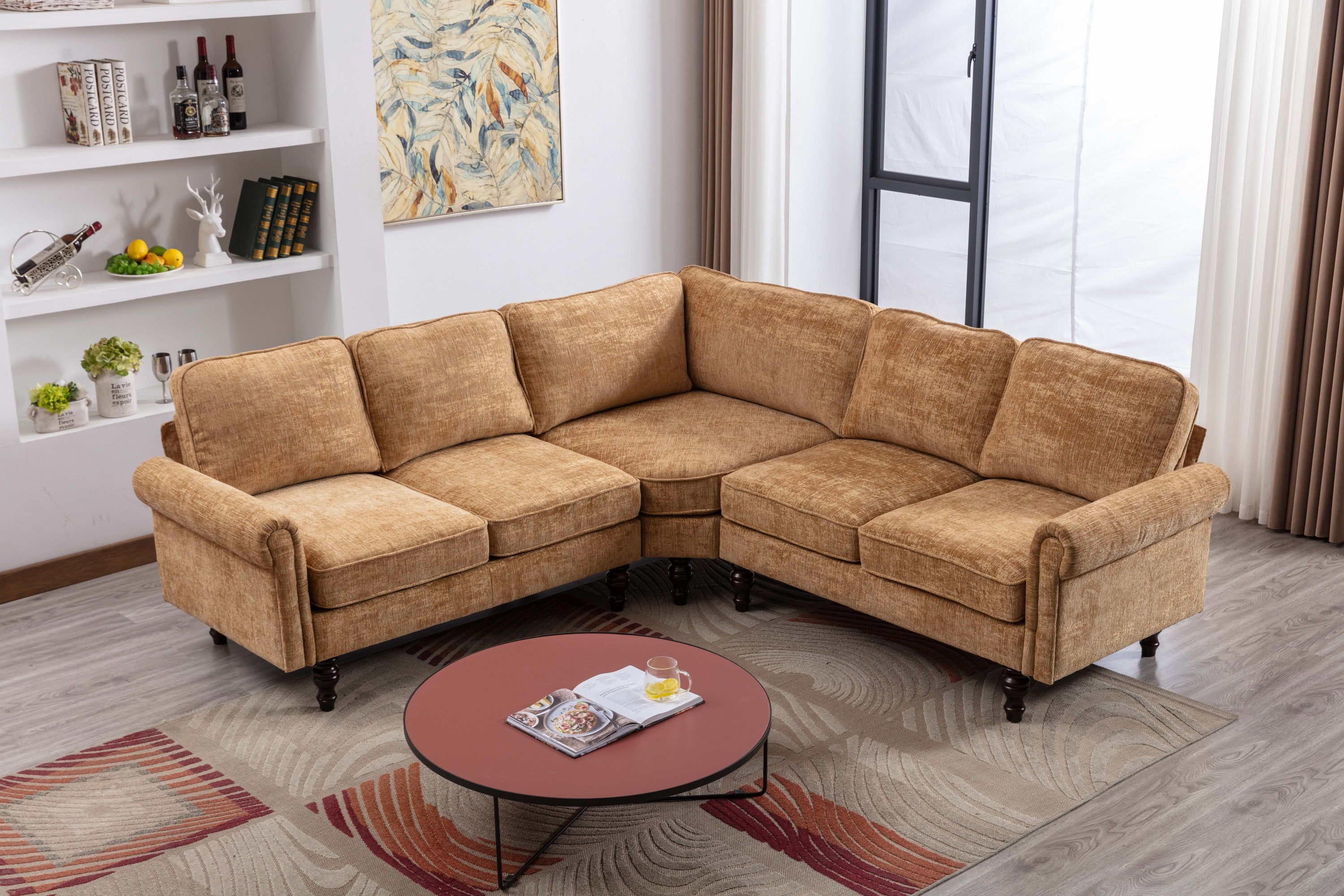 Modern European Sofa/Living sectional - Light Brown