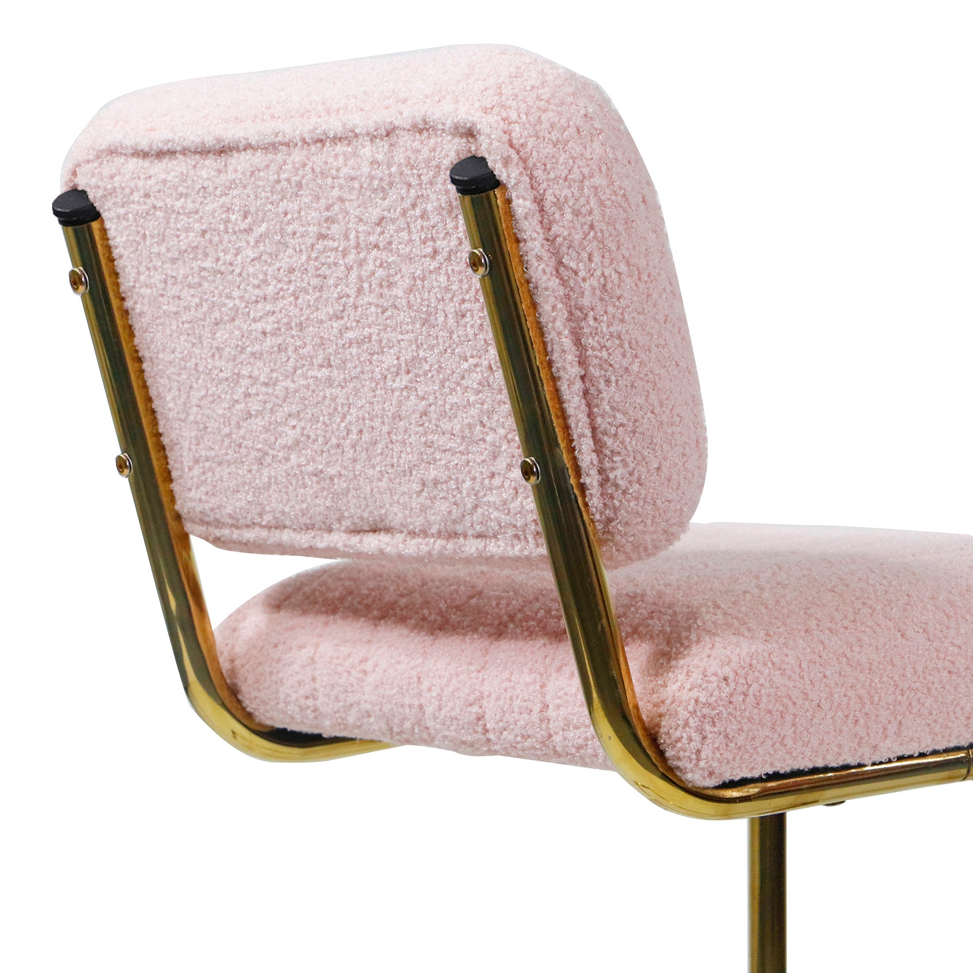 Modern Counter Height Bar Stools (Set of 2) - Pink