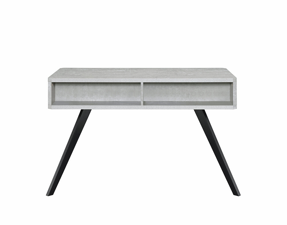 Contemporary Desk - Faux Concrete & Black