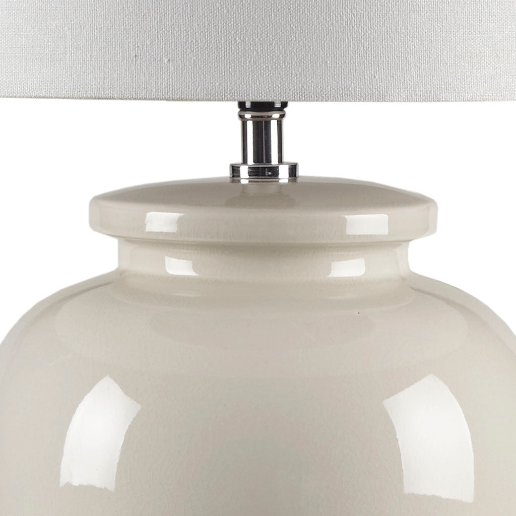 Cream Ceramic Table Lamp