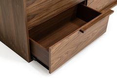 Modern Walnut Dresser
