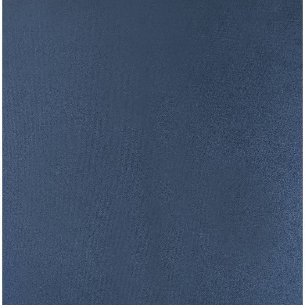 Armless Office Chair with Swivel - Twilight Blue Velvet & Chrome