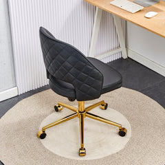 Modern Office Chair Adjustable 360 ° Swivel Chair - Black