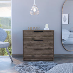 MAICOSY 27.5"W Modern 3 Drawers Dressers Small Closet Bedroom Furniture Brown