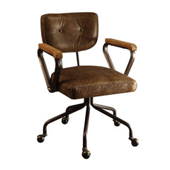 Vintage Office Chair, Top Grain Leather - Whiskey Brown